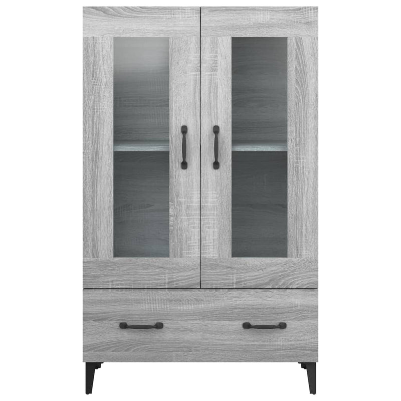 Highboard Grey Sonoma 70x31x115 cm Engineered Wood