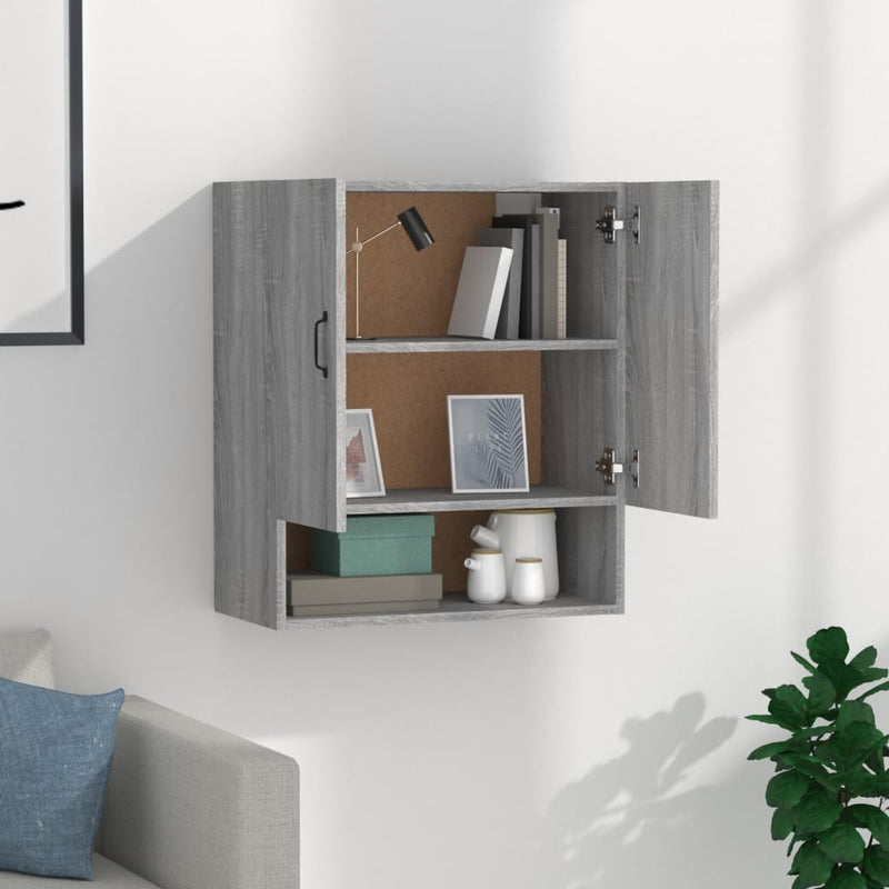 Wall Cabinet Grey Sonoma 60x31x70 cm Engineered Wood