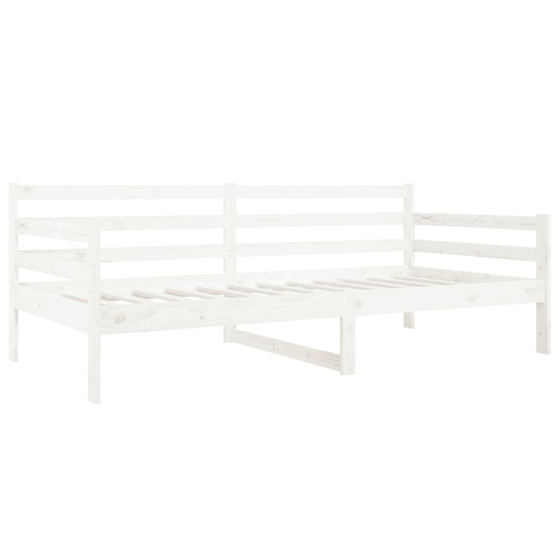 Day Bed without Mattress White 80x200cm Solid Wood Pine