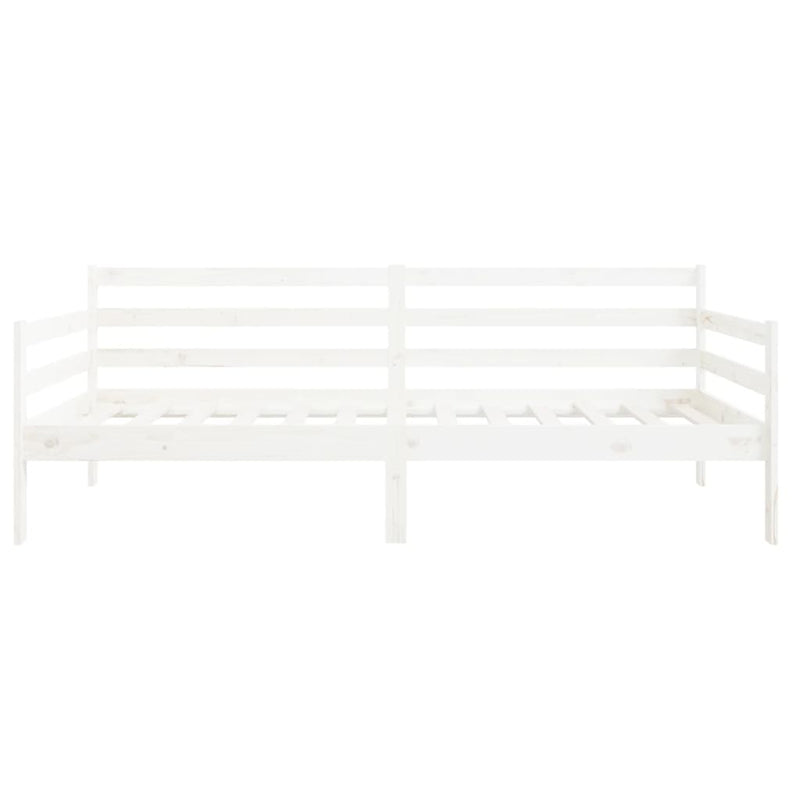 Day Bed without Mattress White 80x200cm Solid Wood Pine
