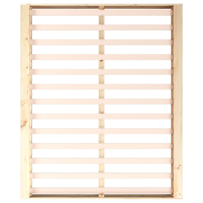 Bed Frame without Mattress 120x200 cm Solid Wood