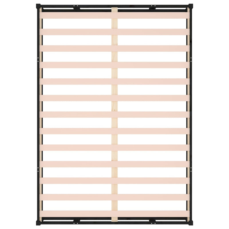 Bed Frame without Mattress Black 180x200 cm Super King  Solid Wood