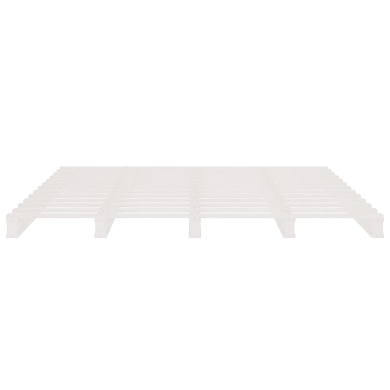 Pallet Bed without Mattress White 140x200 cm Solid Wood