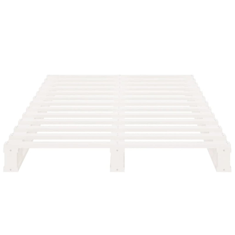 Pallet Bed without Mattress White Small Single Solid Wood