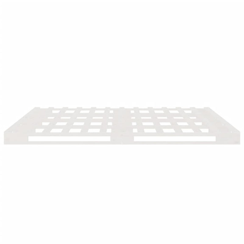 Pallet Bed without Mattress White 140x190 cm Solid Wood
