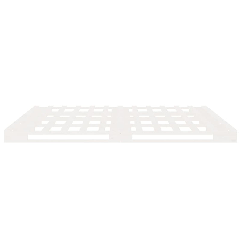 Bed Frame without Mattress White 180x200 cm Super King Solid Wood Pine