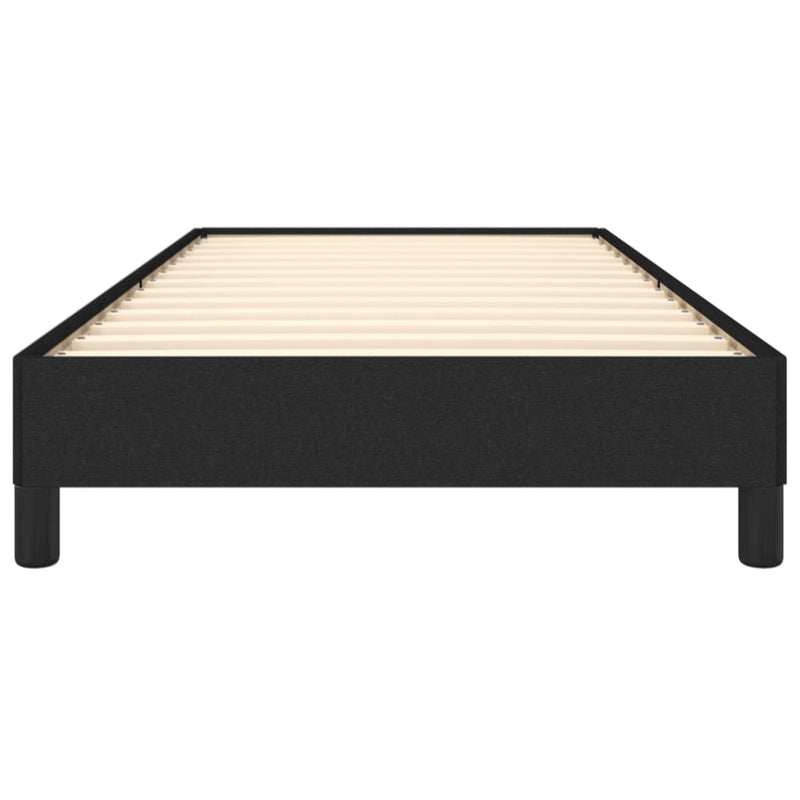 Bed Frame without Mattress Black 90x190 cm Single Single Fabric