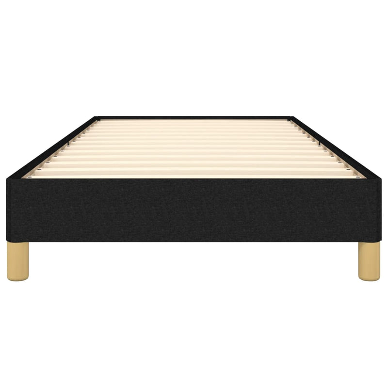 Bed Frame without Mattress Black 90x190 cm Single Single Fabric