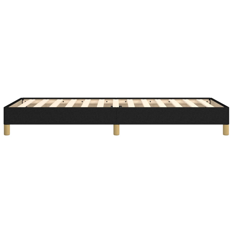Bed Frame without Mattress Black 90x190 cm Single Single Fabric