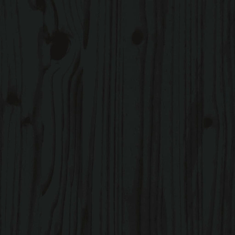 Sideboard Black 34x40x75 cm Solid Wood Pine