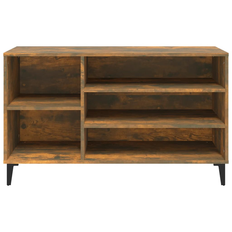 Modern Wooden Hallway Shoe Storage Cabinet Unit Organiser With Open Shelves