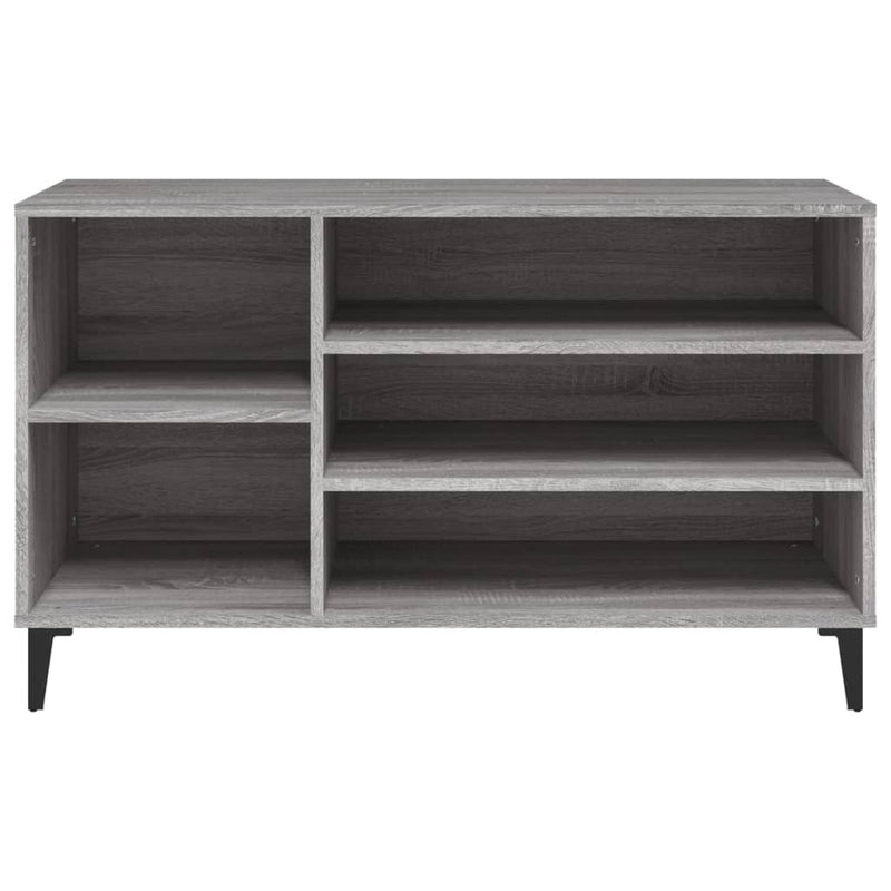 Modern Wooden Hallway Shoe Storage Cabinet Unit Organiser With Open Shelves