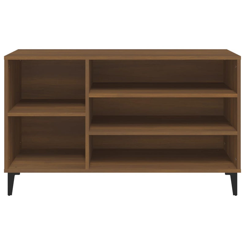 Modern Wooden Hallway Shoe Storage Cabinet Unit Organiser With Open Shelves