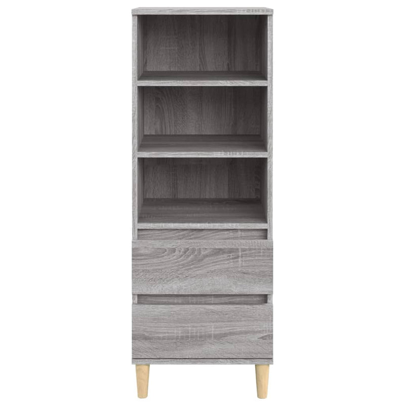 Highboard Grey Sonoma 40x36x110 cm Engineered Wood