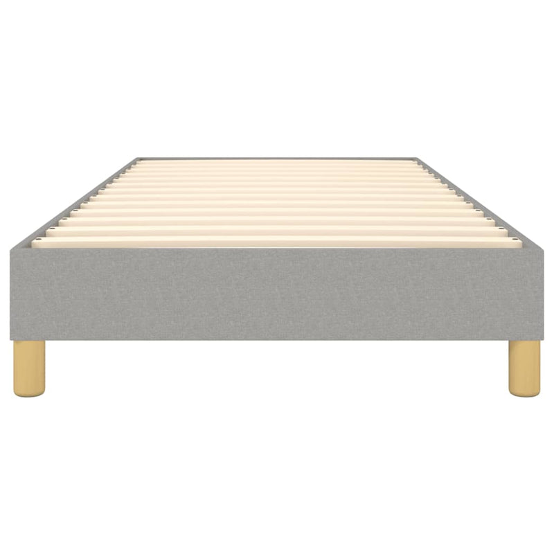 Bed Frame without Mattress Light Grey Single Fabric (UK/IE/FI/NO only)
