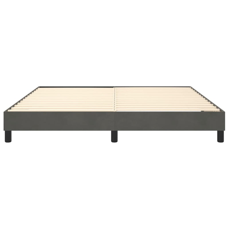 Bed Frame without Mattress Dark Grey Super King Velvet (UK/IE/FI/NO only)