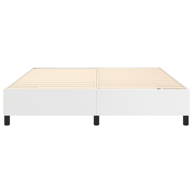 Bed Frame without Mattress White Super King Faux Leather (UK/IE/FI/NO only)