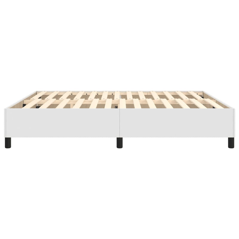 Bed Frame without Mattress White Super King Faux Leather (UK/IE/FI/NO only)