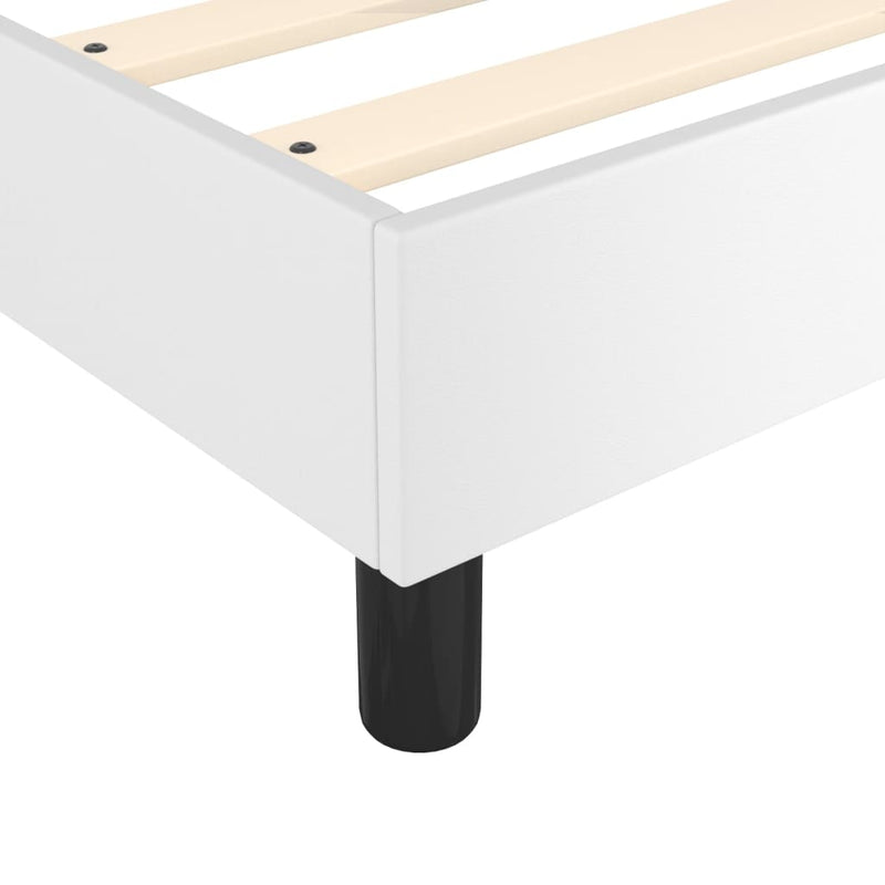Bed Frame without Mattress White Super King Faux Leather (UK/IE/FI/NO only)