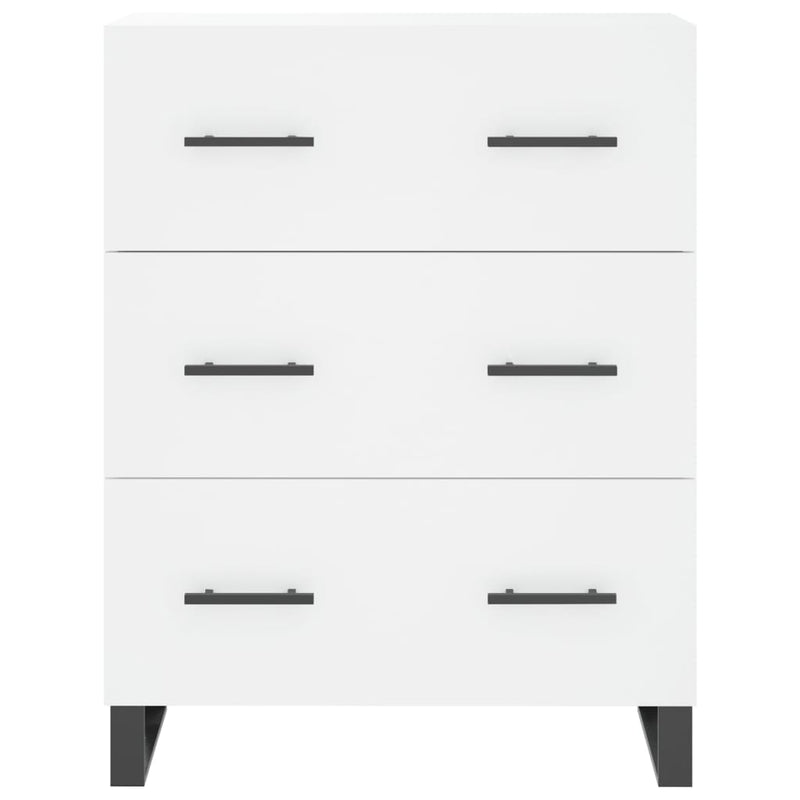 Highboard White 69.5x34x180 cm Engineered Wood
