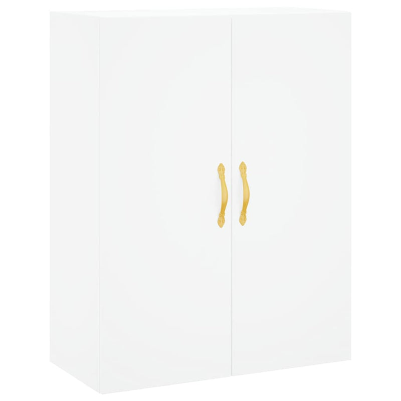 Highboard White 69.5x34x180 cm Engineered Wood
