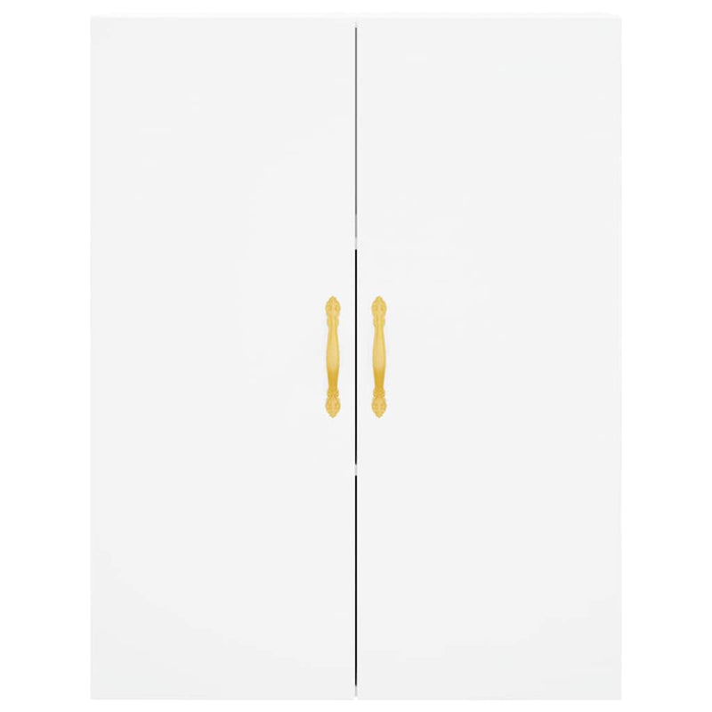 Highboard White 69.5x34x180 cm Engineered Wood