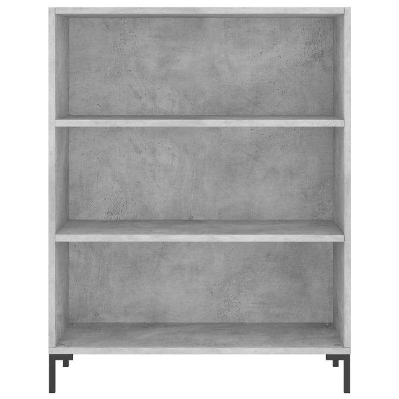 Highboard Concrete Grey 69.5x34x180 cm Engineered Wood