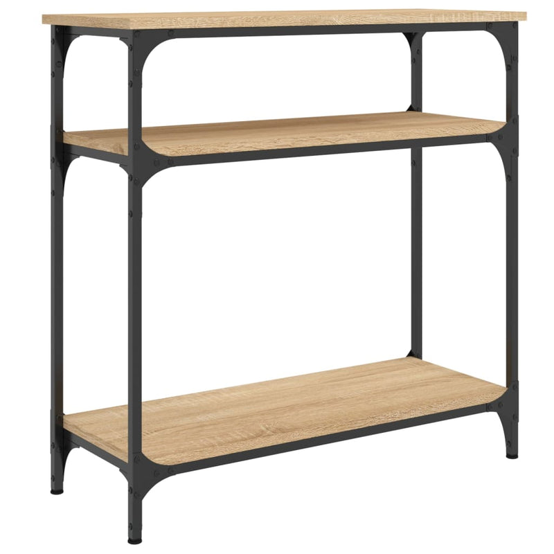 Console Table Sonoma Oak 75x29x75 cm Engineered Wood