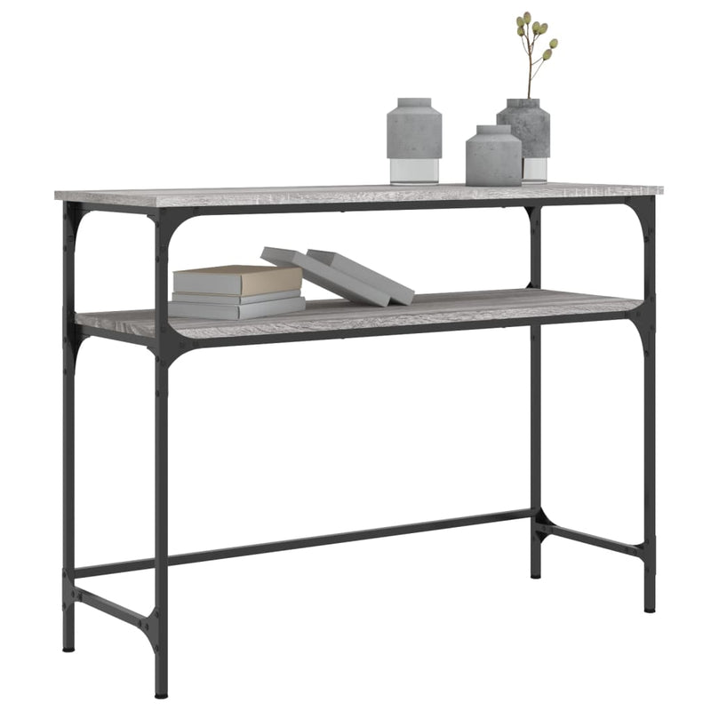 Console Table Grey Sonoma 100x35.5x75 cm Engineered Wood