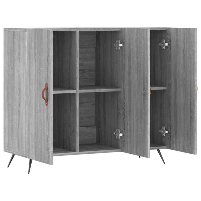 Sideboard Grey Sonoma 90x34x80 cm Engineered Wood