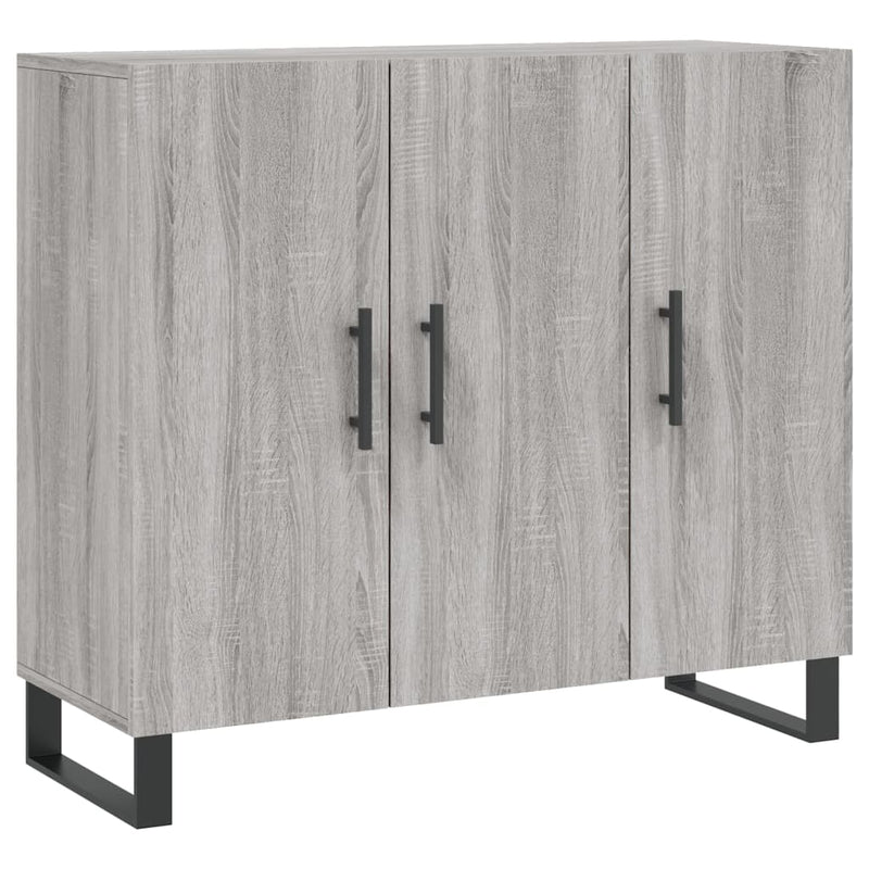 Sideboard Grey Sonoma 90x34x80 cm Engineered Wood