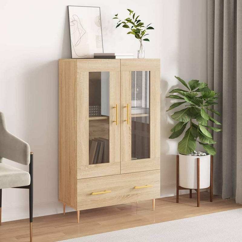 Highboard Sonoma Oak 69.5x31x115 cm Engineered Wood