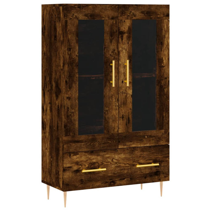 Highboard Smoked Oak 69.5x31x115 cm Engineered Wood