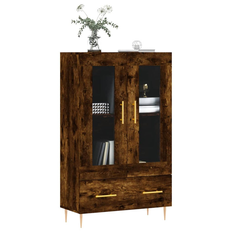 Highboard Smoked Oak 69.5x31x115 cm Engineered Wood