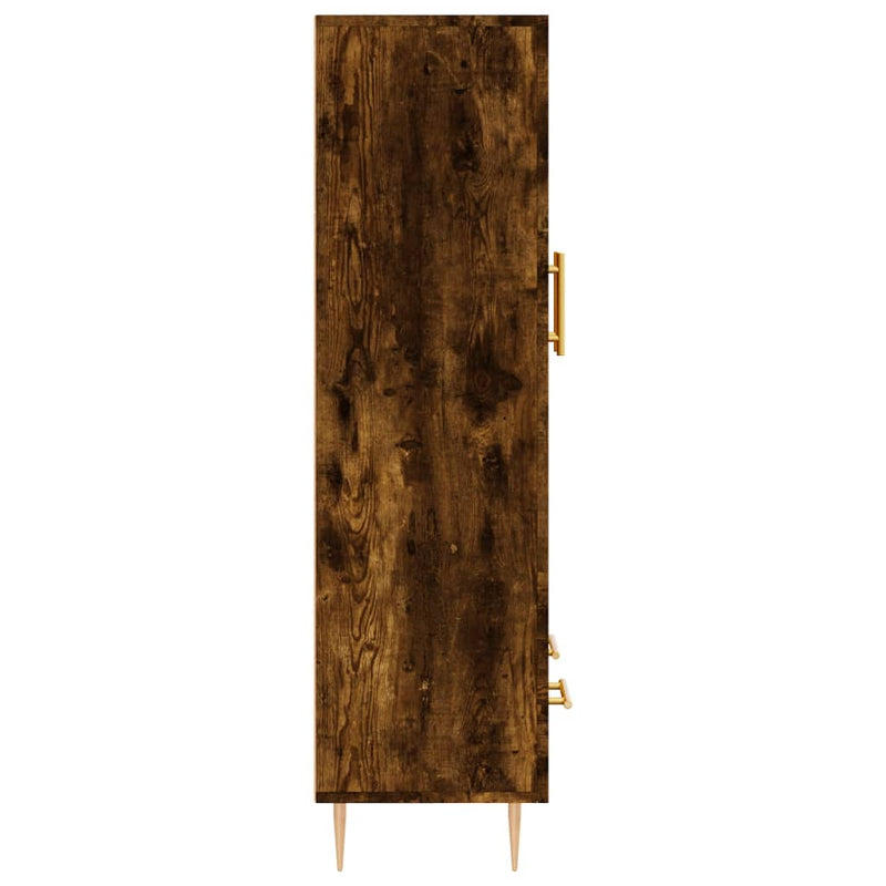 Highboard Smoked Oak 69.5x31x115 cm Engineered Wood