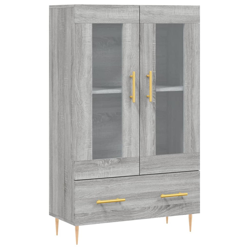 Highboard Grey Sonoma 69.5x31x115 cm Engineered Wood