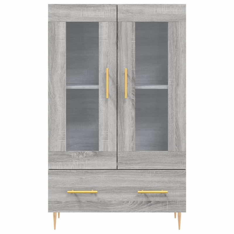 Highboard Grey Sonoma 69.5x31x115 cm Engineered Wood