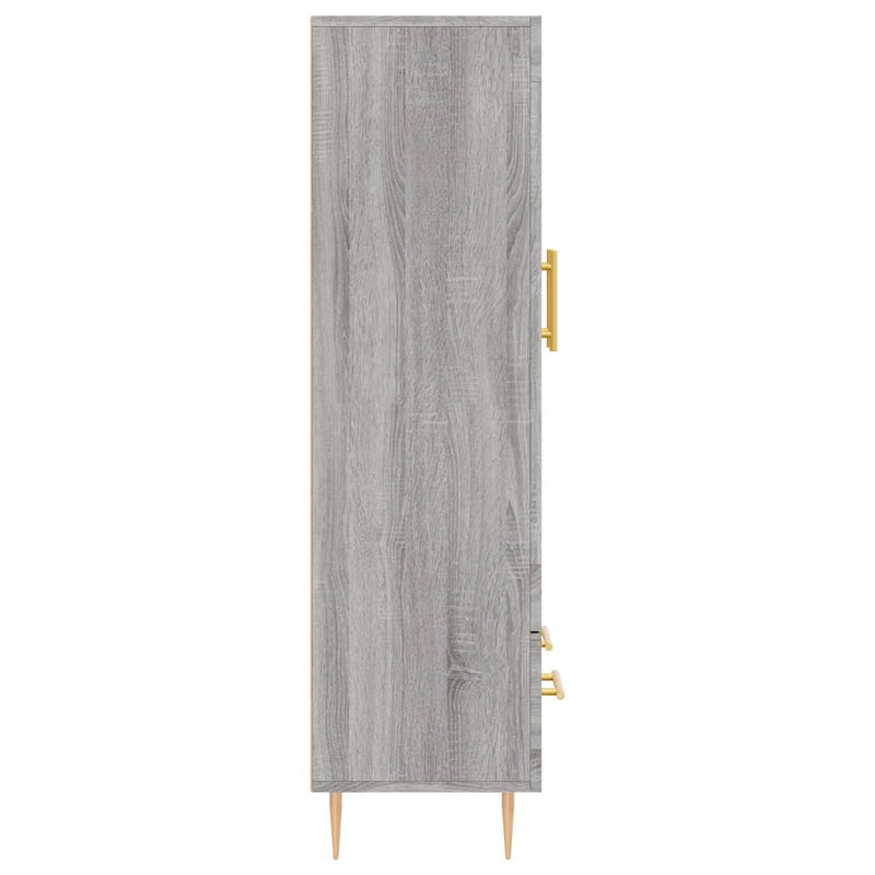 Highboard Grey Sonoma 69.5x31x115 cm Engineered Wood