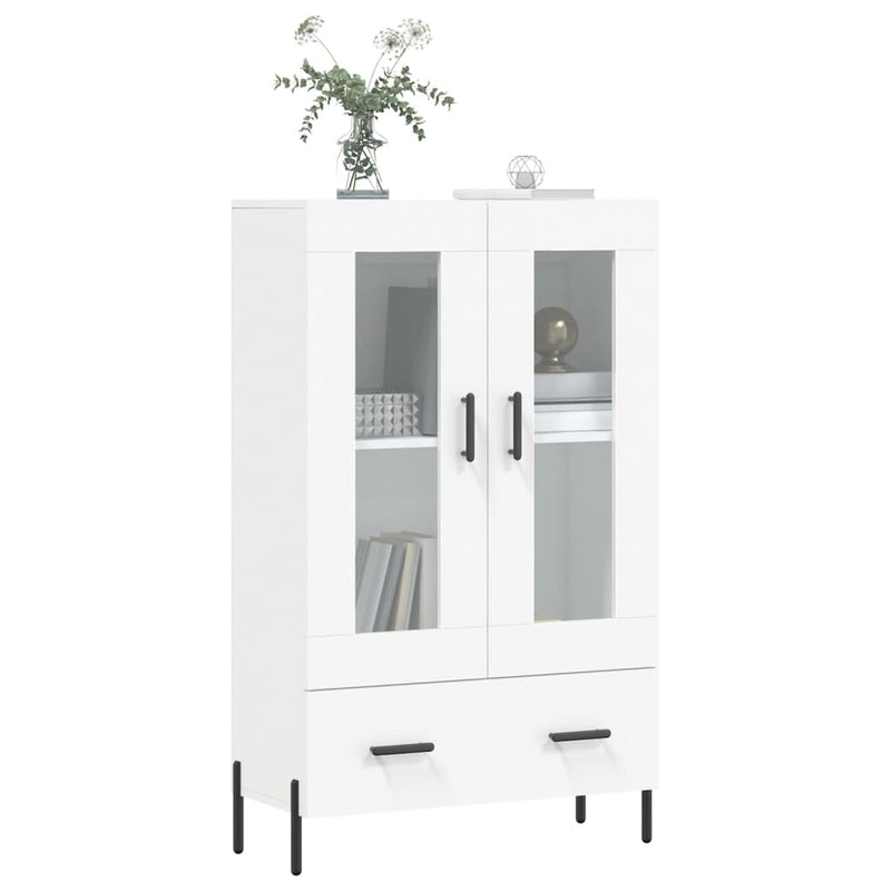 Highboard White 69.5x31x115 cm Engineered Wood