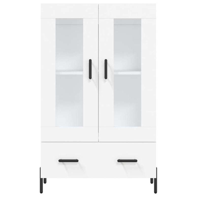 Highboard White 69.5x31x115 cm Engineered Wood