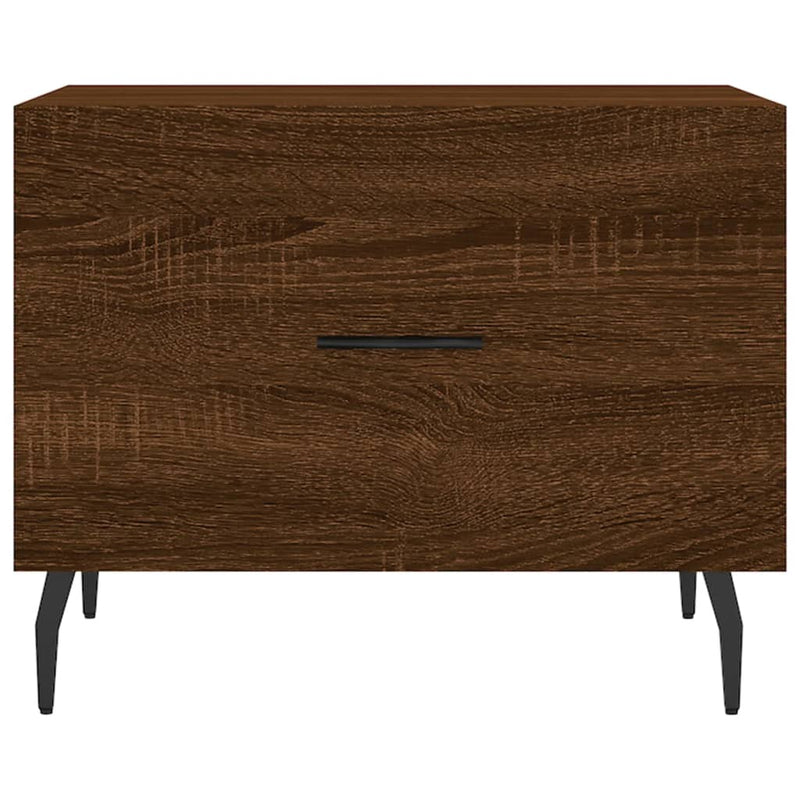 Coffee Tables 2 pcs Brown Oak 50x50x40 cm Engineered Wood