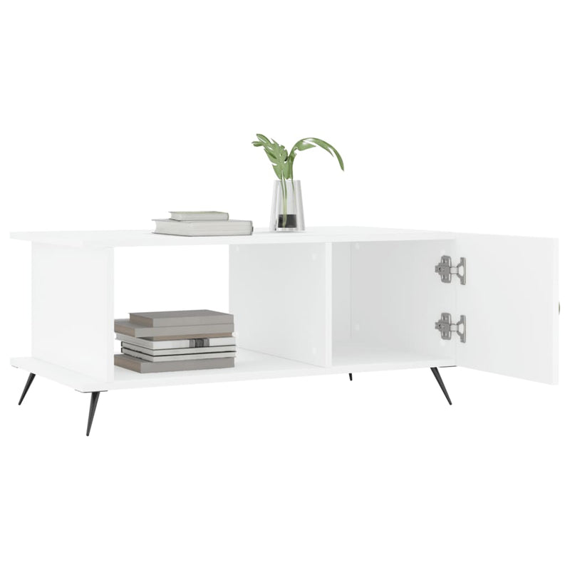 Coffee Table White 90x50x40 cm Engineered Wood