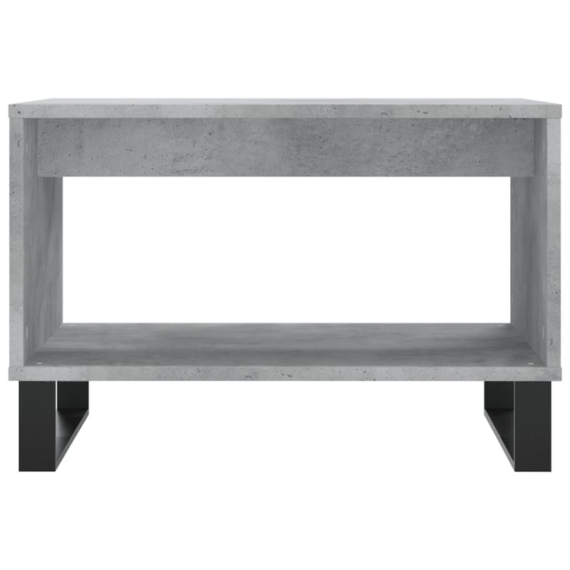 Coffee Table Concrete Grey 60x50x40 cm Engineered Wood