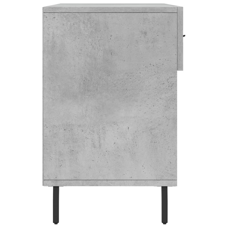 Shoe Bench Concrete Grey 102x35x55 cm Engineered Wood