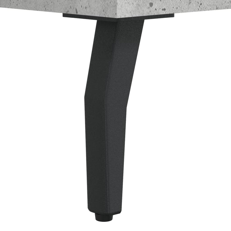Shoe Bench Concrete Grey 102x35x55 cm Engineered Wood