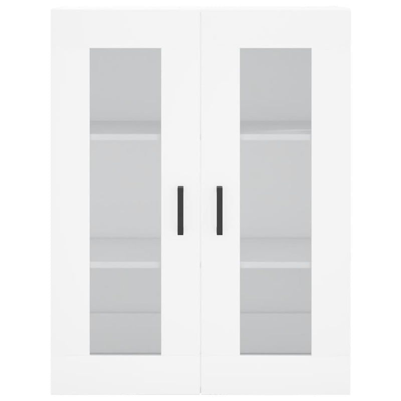 Wall Mounted Cabinets 2 pcs White Engineered Wood