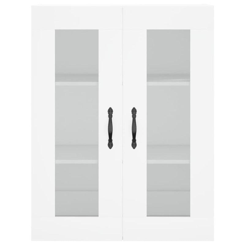 Wall Mounted Cabinets 2 pcs White Engineered Wood
