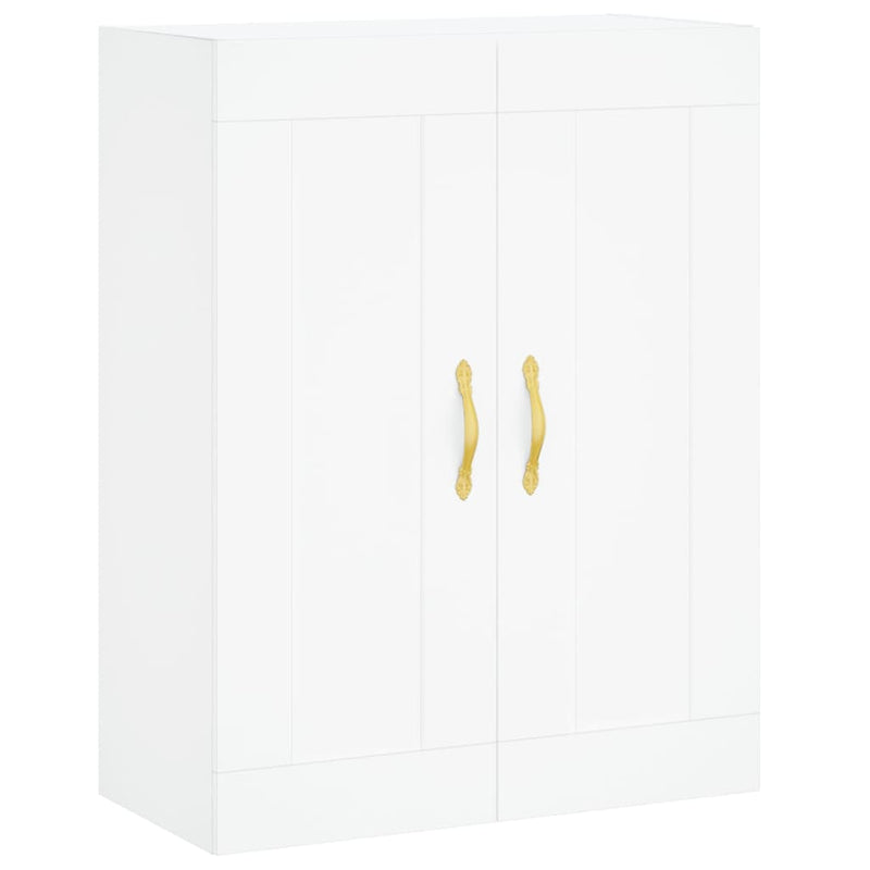 Wall Mounted Cabinets 2 pcs White Engineered Wood