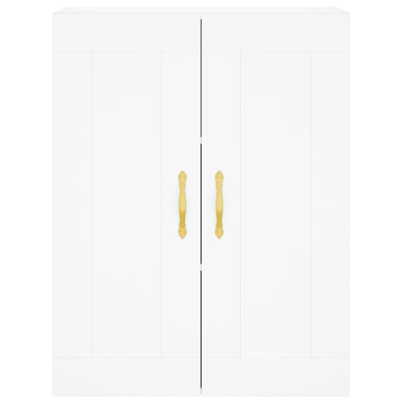 Wall Mounted Cabinets 2 pcs White Engineered Wood