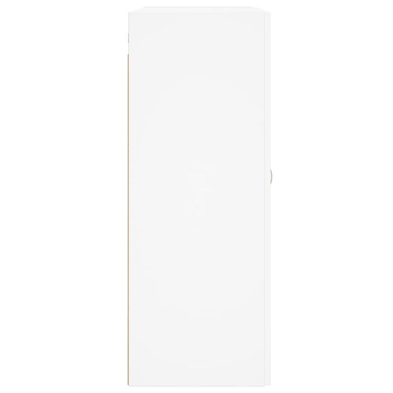 Wall Mounted Cabinets 2 pcs White Engineered Wood